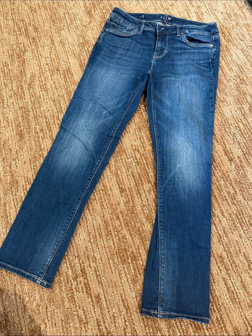 White House Black Market Women's Dark Blue Bootcut Jeans